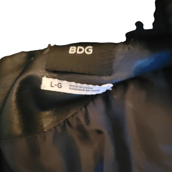 BDG Urban Outfitters Faux Leather Jacket L-G Black - Picture 2 of 4
